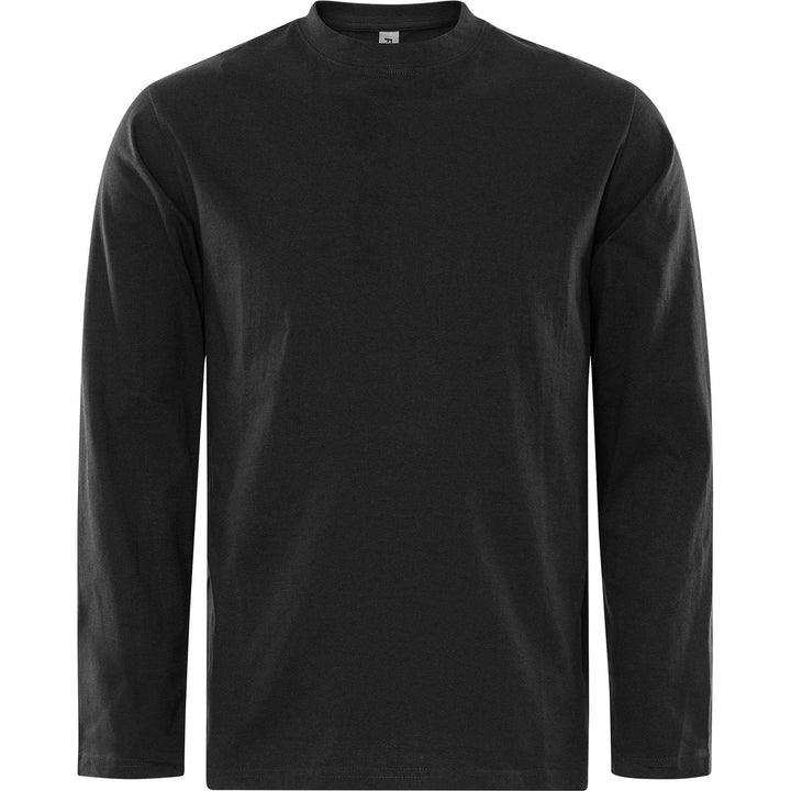Fristads Acode Heavy Long Sleeve T-Shirt - 1914 HSJ Black Front1#colour_black