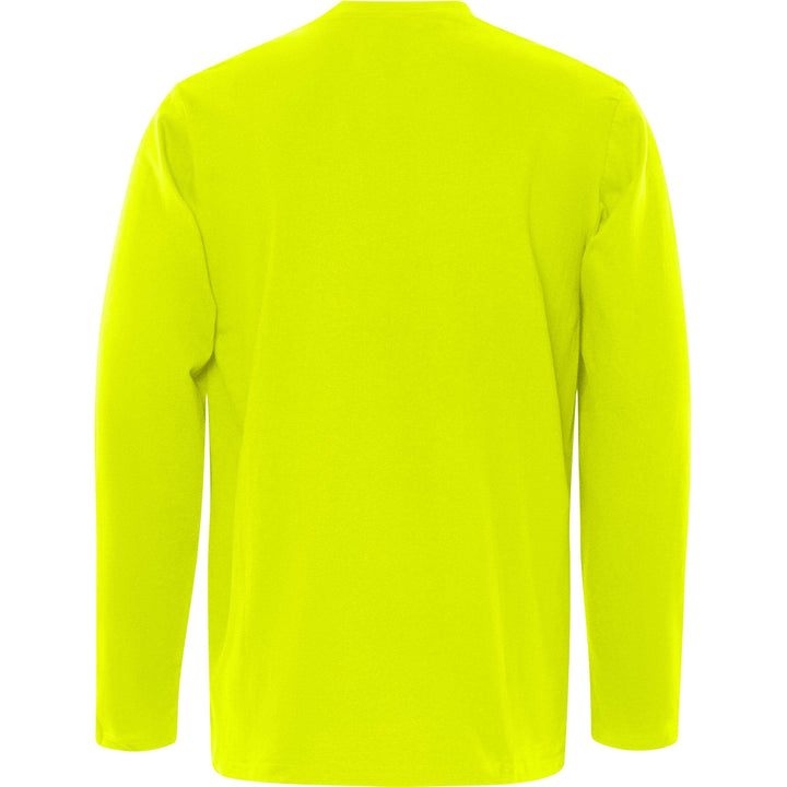 Fristads Acode Heavy Long Sleeve T-Shirt - 1914 HSJ Bright Yellow Back1#colour_bright-yellow