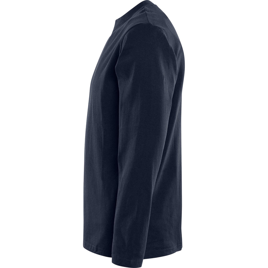 Fristads Acode Heavy Long Sleeve T-Shirt - 1914 HSJ Dark Navy Back2#colour_dark-navy