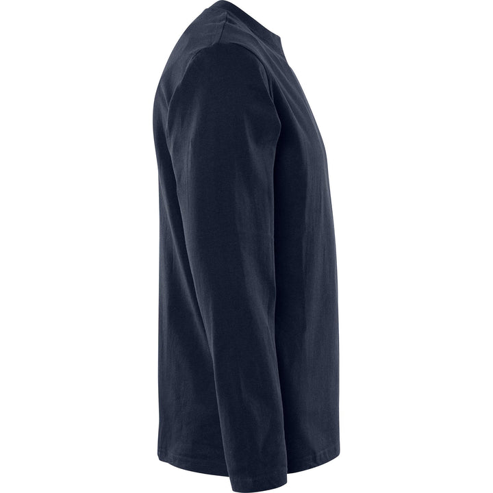 Fristads Acode Heavy Long Sleeve T-Shirt - 1914 HSJ Dark Navy Back3#colour_dark-navy