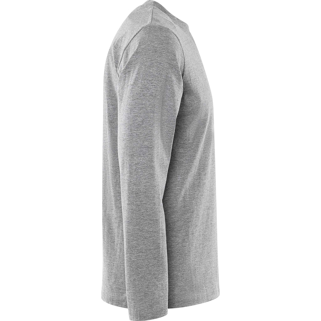 Fristads Acode Heavy Long Sleeve T-Shirt - 1914 HSJ Light Grey Back3#colour_light-grey