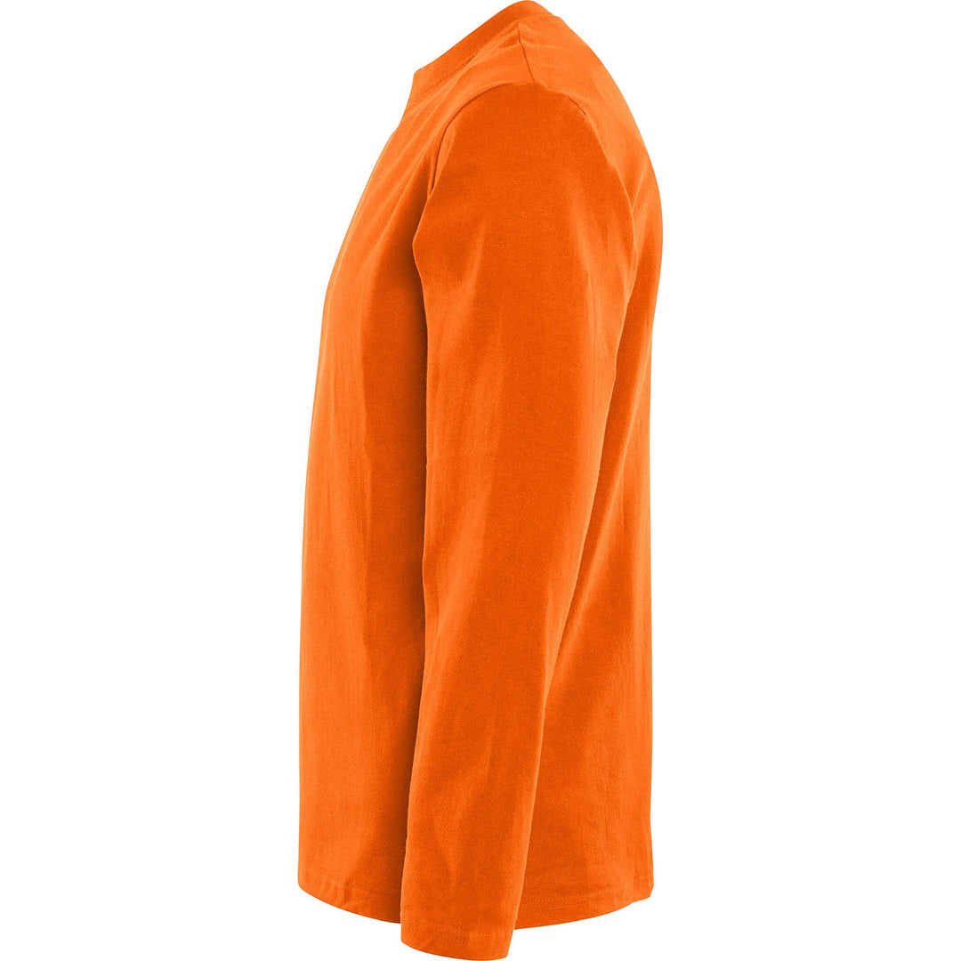 Fristads Acode Heavy Long Sleeve T-Shirt - 1914 HSJ Orange Back2#colour_orange