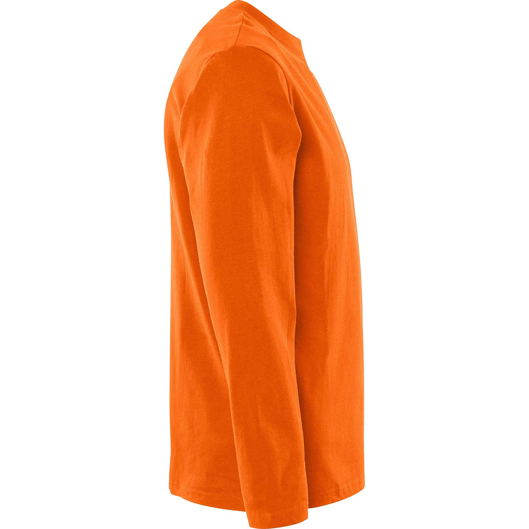 Fristads Acode Heavy Long Sleeve T-Shirt - 1914 HSJ Orange Back3#colour_orange