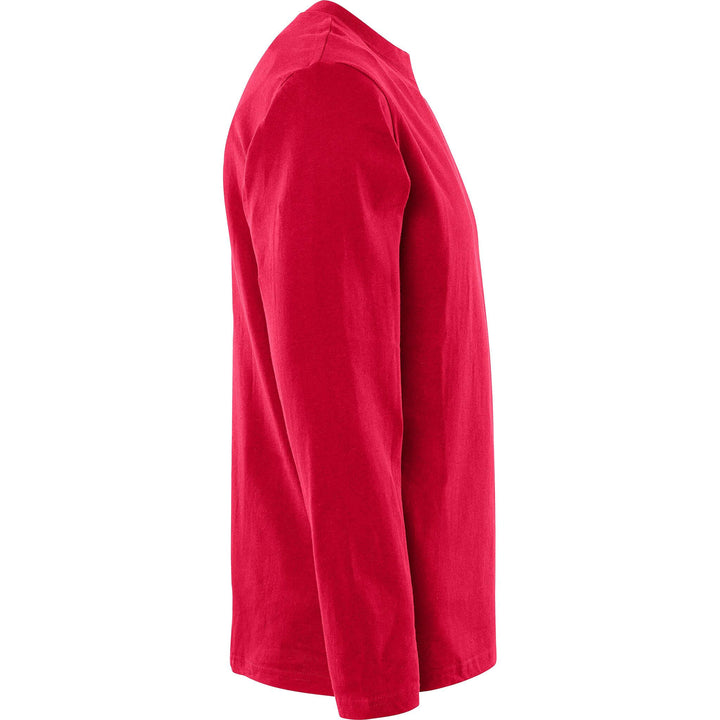 Fristads Acode Heavy Long Sleeve T-Shirt - 1914 HSJ Red Back3#colour_red