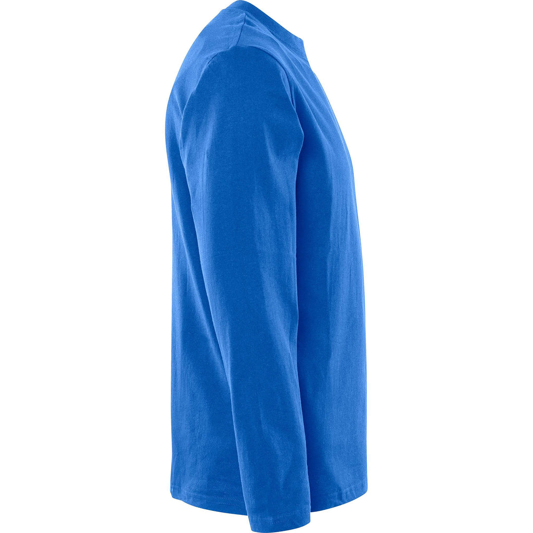 Fristads Acode Heavy Long Sleeve T-Shirt - 1914 HSJ Royal Blue Back3#colour_royal-blue