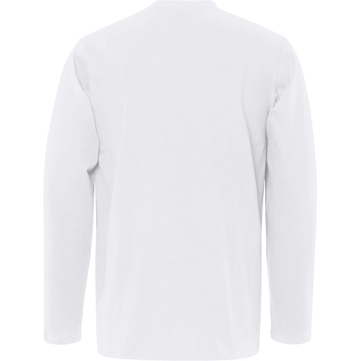 Fristads Acode Heavy Long Sleeve T-Shirt - 1914 HSJ White Back1#colour_white