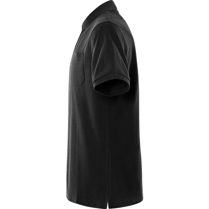 Fristads Acode Heavy Polo Shirt - 1721 PIQ Black Back2#colour_black