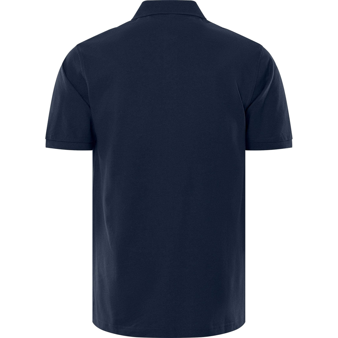 Fristads Acode Heavy Polo Shirt - 1721 PIQ Dark Navy Back1#colour_dark-navy