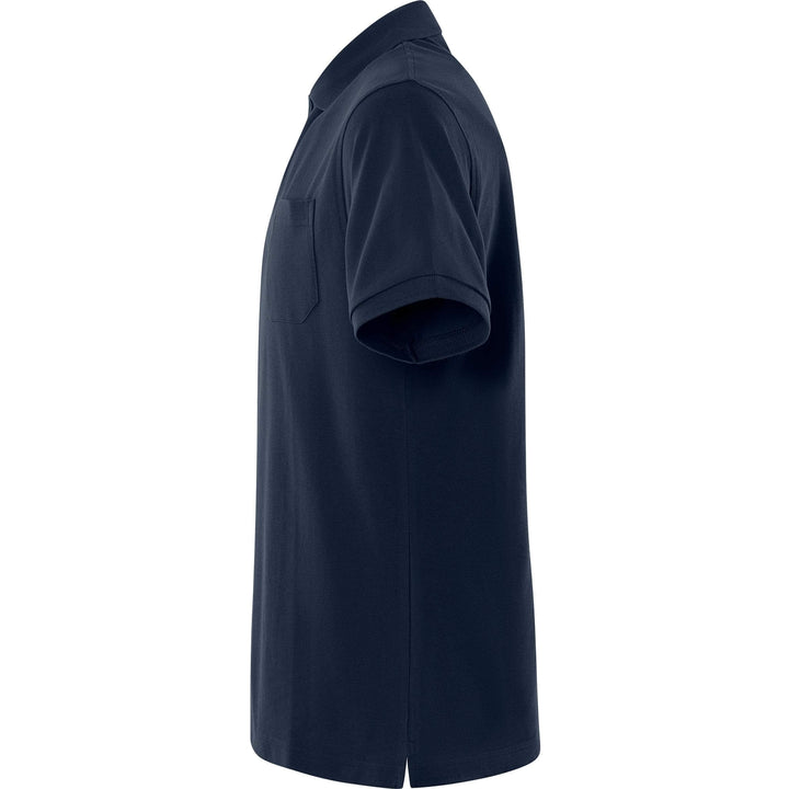 Fristads Acode Heavy Polo Shirt - 1721 PIQ Dark Navy Back2#colour_dark-navy