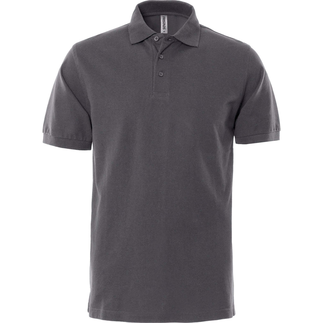 Fristads Acode Heavy Polo Shirt - 1724 PIQ Dark Grey Front1#colour_dark-grey
