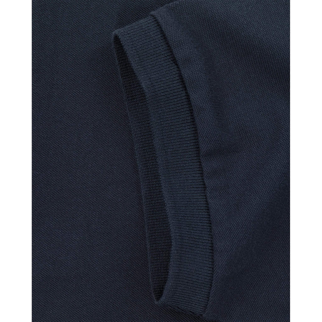Fristads Acode Heavy Polo Shirt - 1724 PIQ Dark Navy Detail2#colour_dark-navy