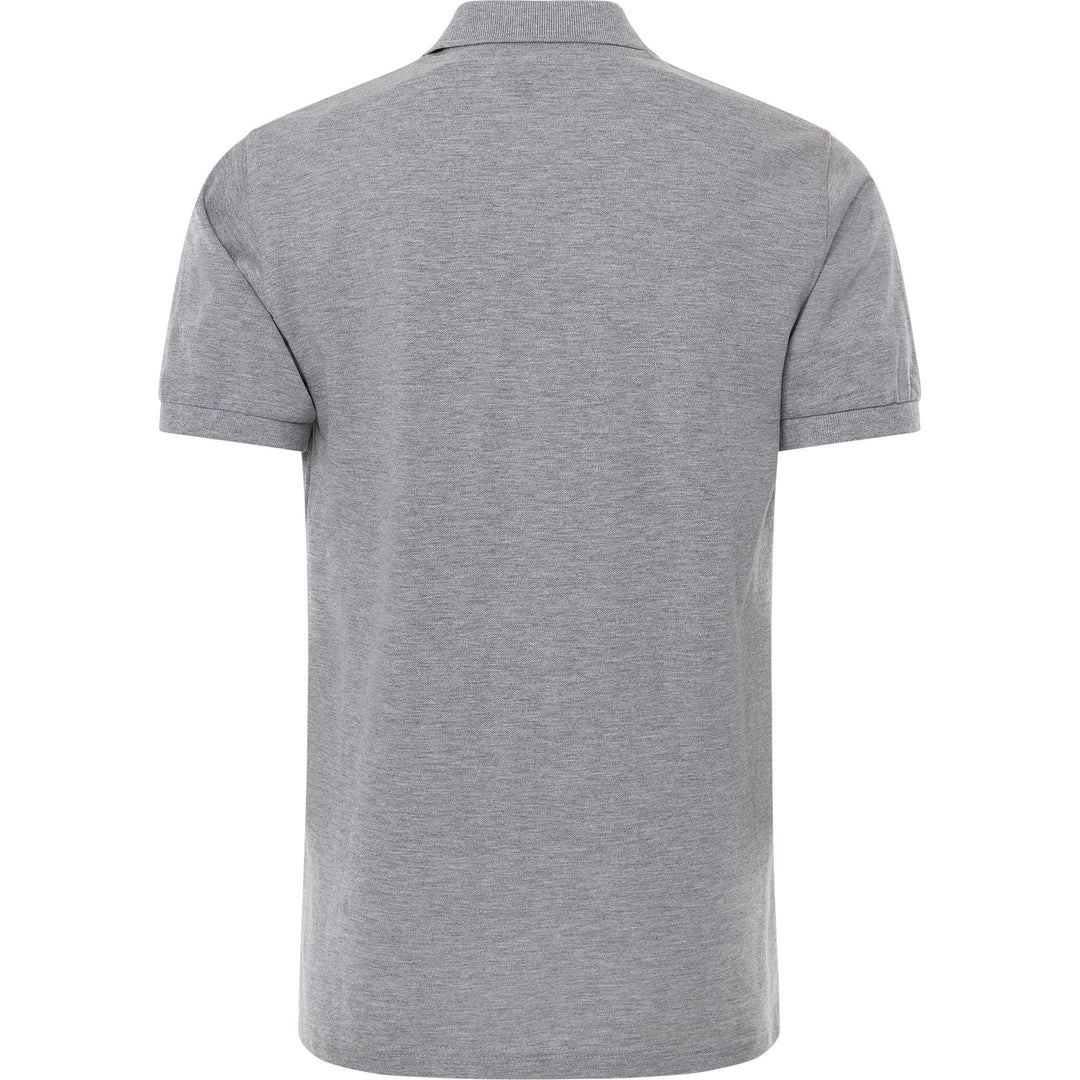 Fristads Acode Heavy Polo Shirt - 1724 PIQ Light Grey Back1#colour_light-grey