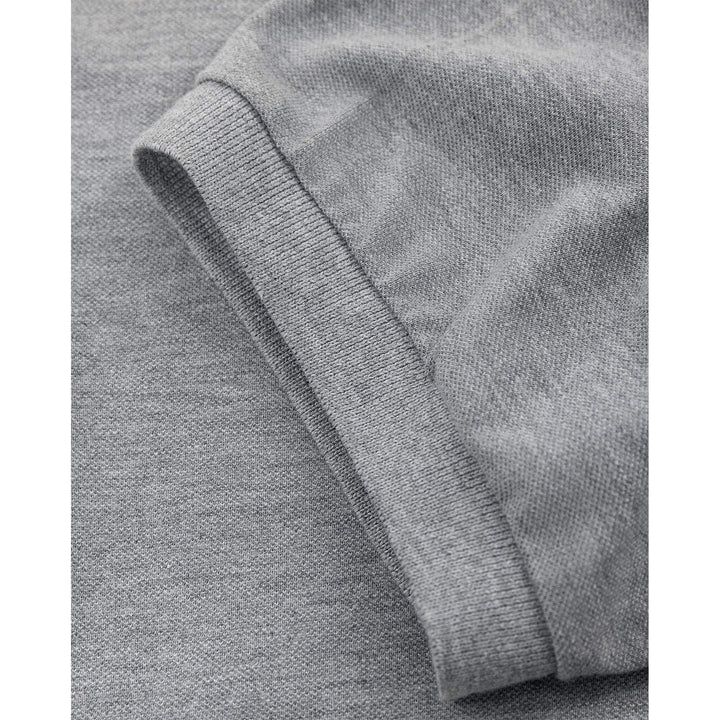 Fristads Acode Heavy Polo Shirt - 1724 PIQ Light Grey Detail1#colour_light-grey