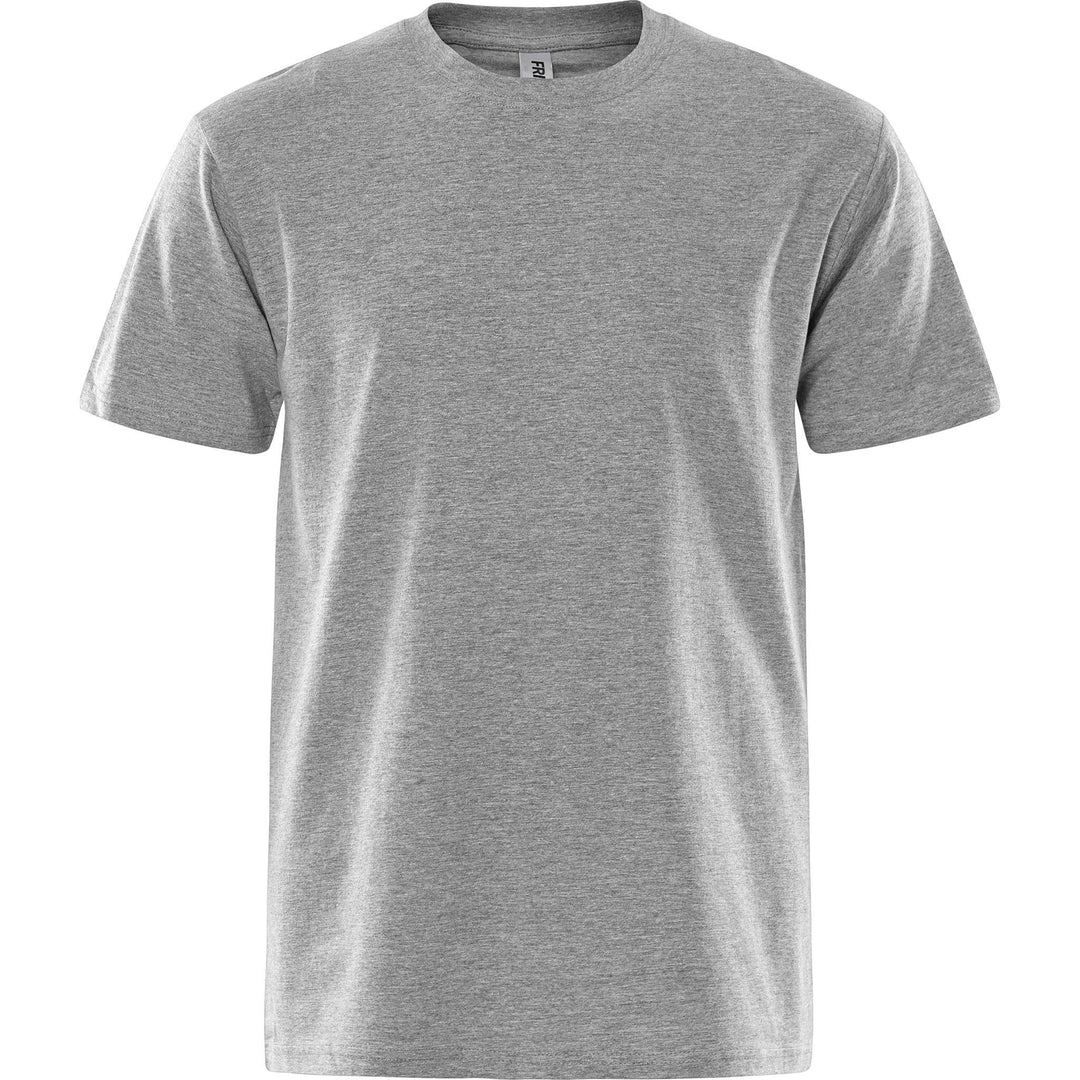 Fristads Acode Heavy T-Shirt - 1912 HSJ Light Grey Front1#colour_light-grey