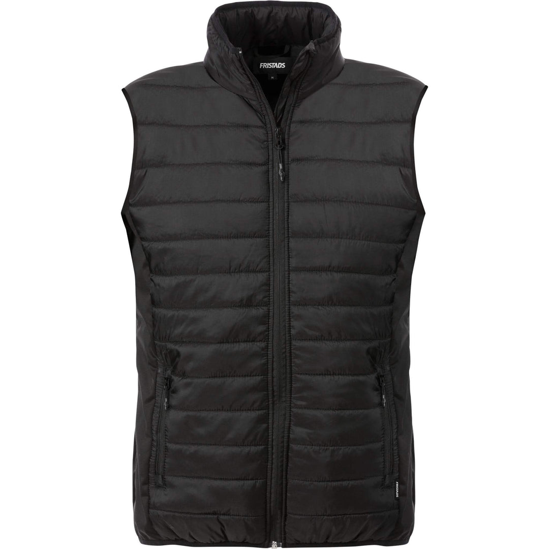 Fristads Acode Quilted Waistcoat - 1515 SCQ Black Front1#colour_black