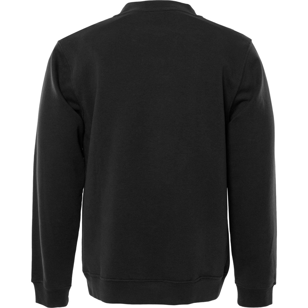 Fristads Acode Round Neck Sweatshirt - 1734 SWB Black Back1#colour_black