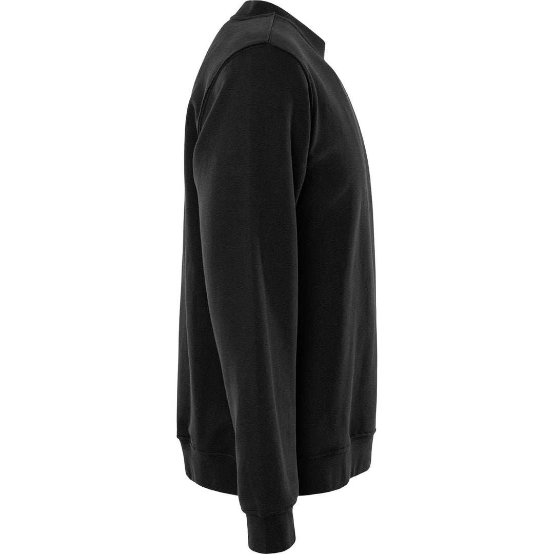 Fristads Acode Round Neck Sweatshirt - 1734 SWB Black Back3#colour_black