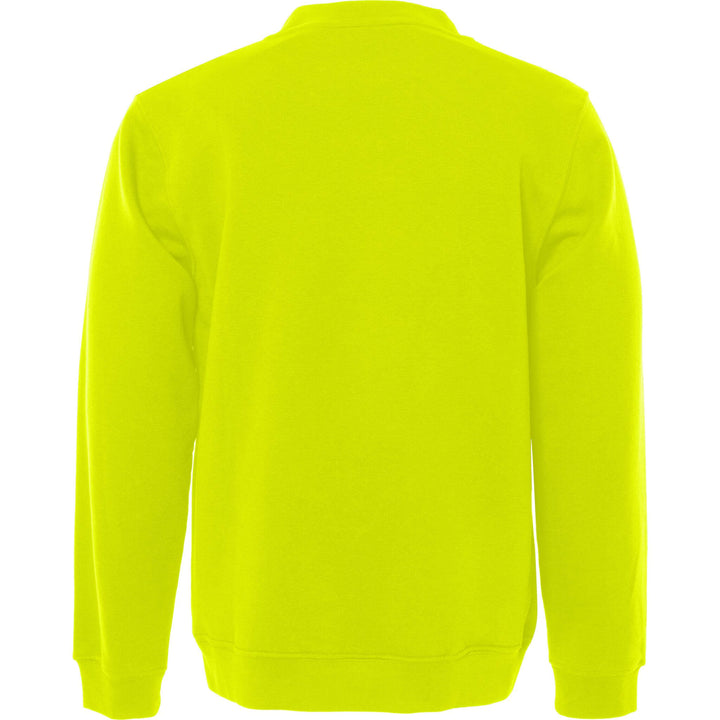 Fristads Acode Round Neck Sweatshirt - 1734 SWB Bright Yellow Back1#colour_bright-yellow