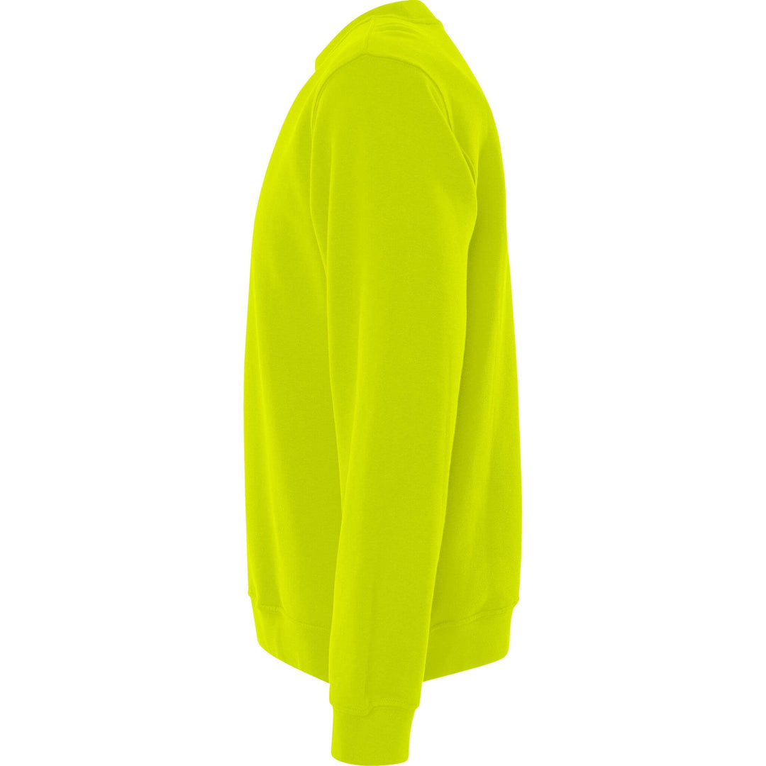 Fristads Acode Round Neck Sweatshirt - 1734 SWB Bright Yellow Back2#colour_bright-yellow