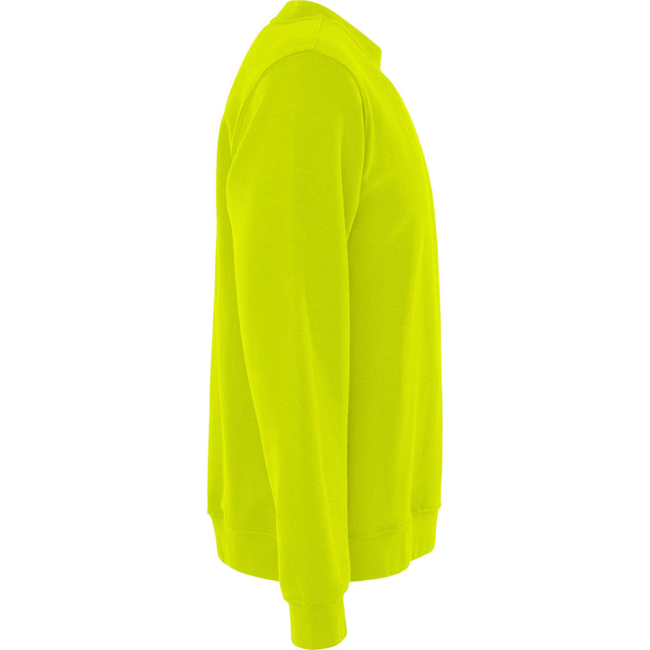 Fristads Acode Round Neck Sweatshirt - 1734 SWB Bright Yellow Back3#colour_bright-yellow