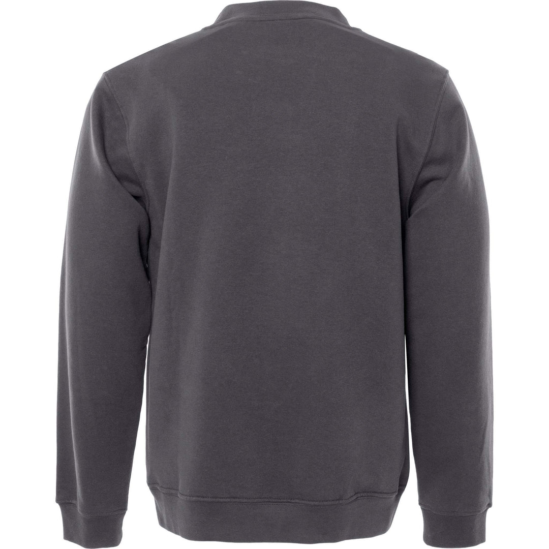 Fristads Acode Round Neck Sweatshirt - 1734 SWB Dark Grey Back1#colour_dark-grey
