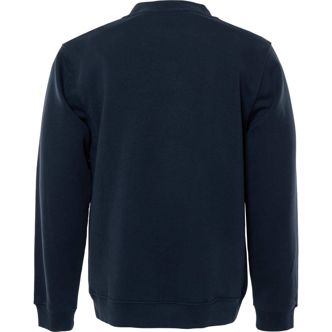 Fristads Acode Round Neck Sweatshirt - 1734 SWB Dark Navy Back1#colour_dark-navy