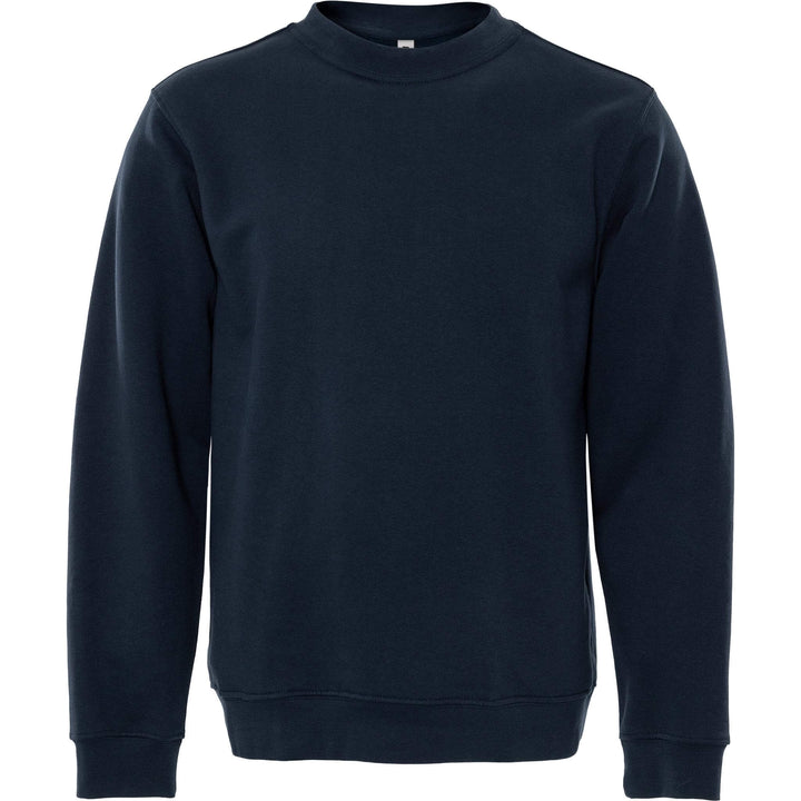 Fristads Acode Round Neck Sweatshirt - 1734 SWB Dark Navy Front1#colour_dark-navy