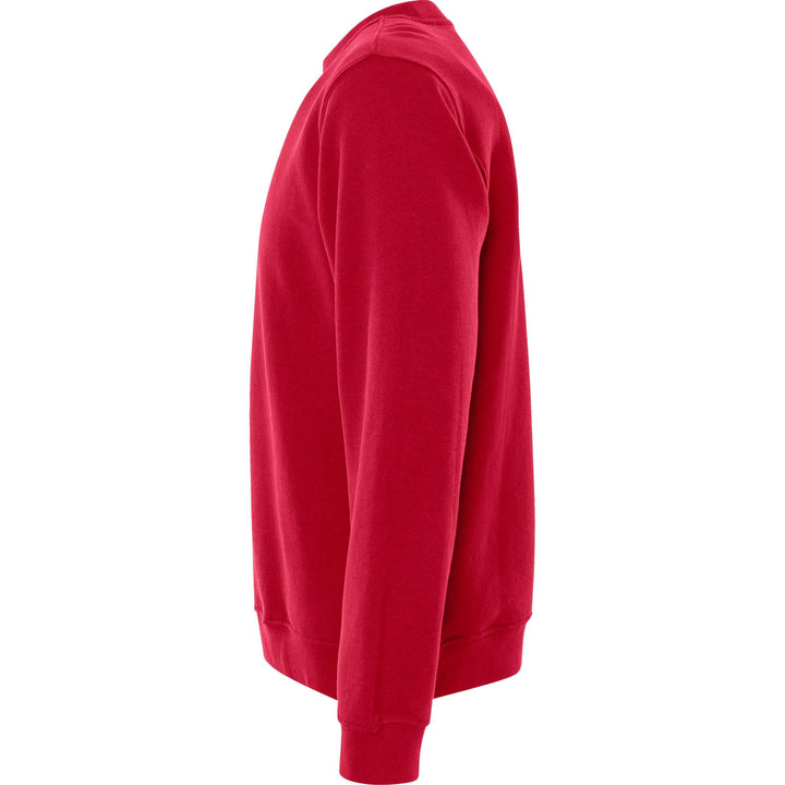Fristads Acode Round Neck Sweatshirt - 1734 SWB Red Back2#colour_red