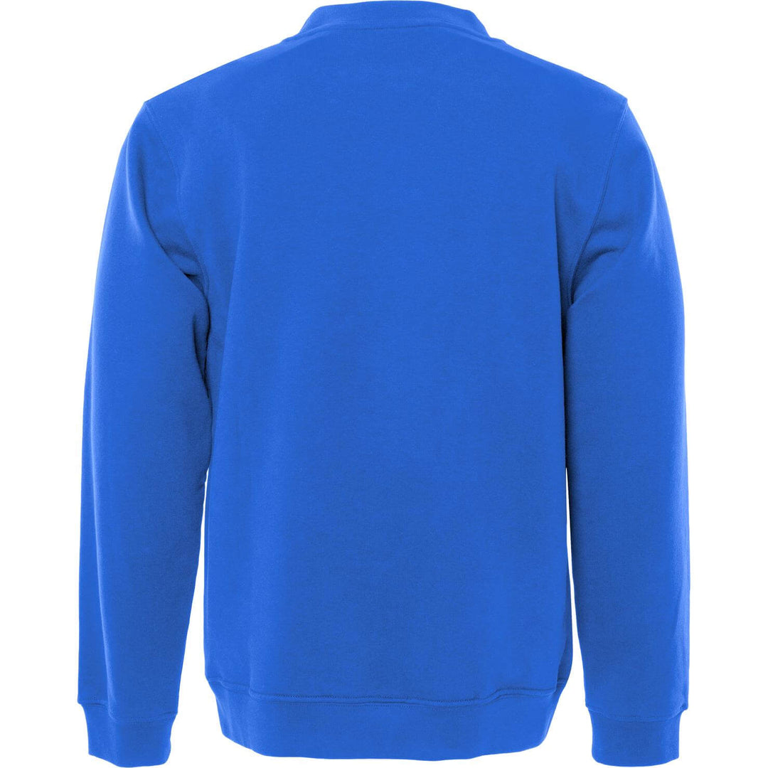 Fristads Acode Round Neck Sweatshirt - 1734 SWB Royal Blue Back1#colour_royal-blue