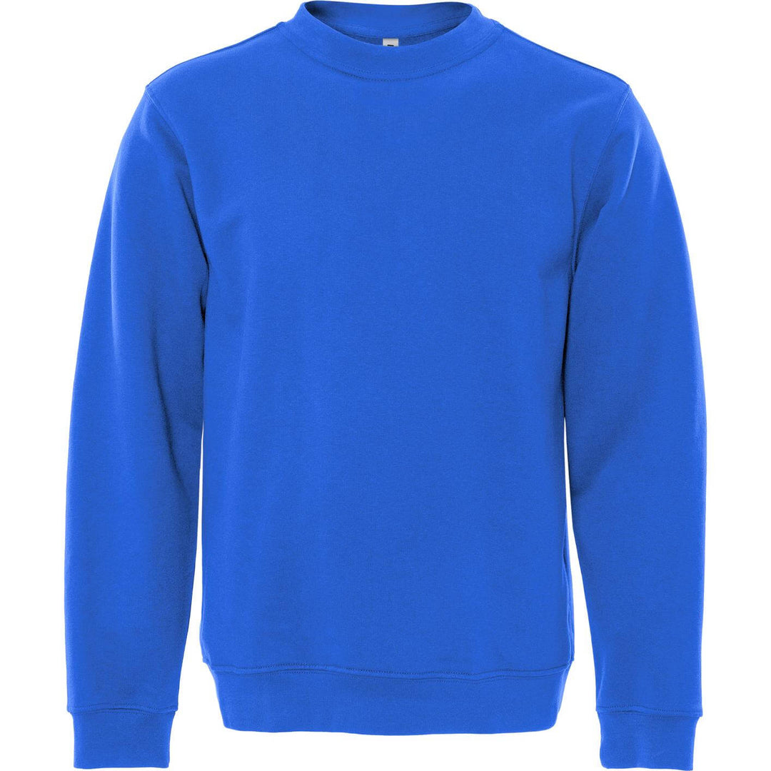 Fristads Acode Round Neck Sweatshirt - 1734 SWB Royal Blue Front1#colour_royal-blue