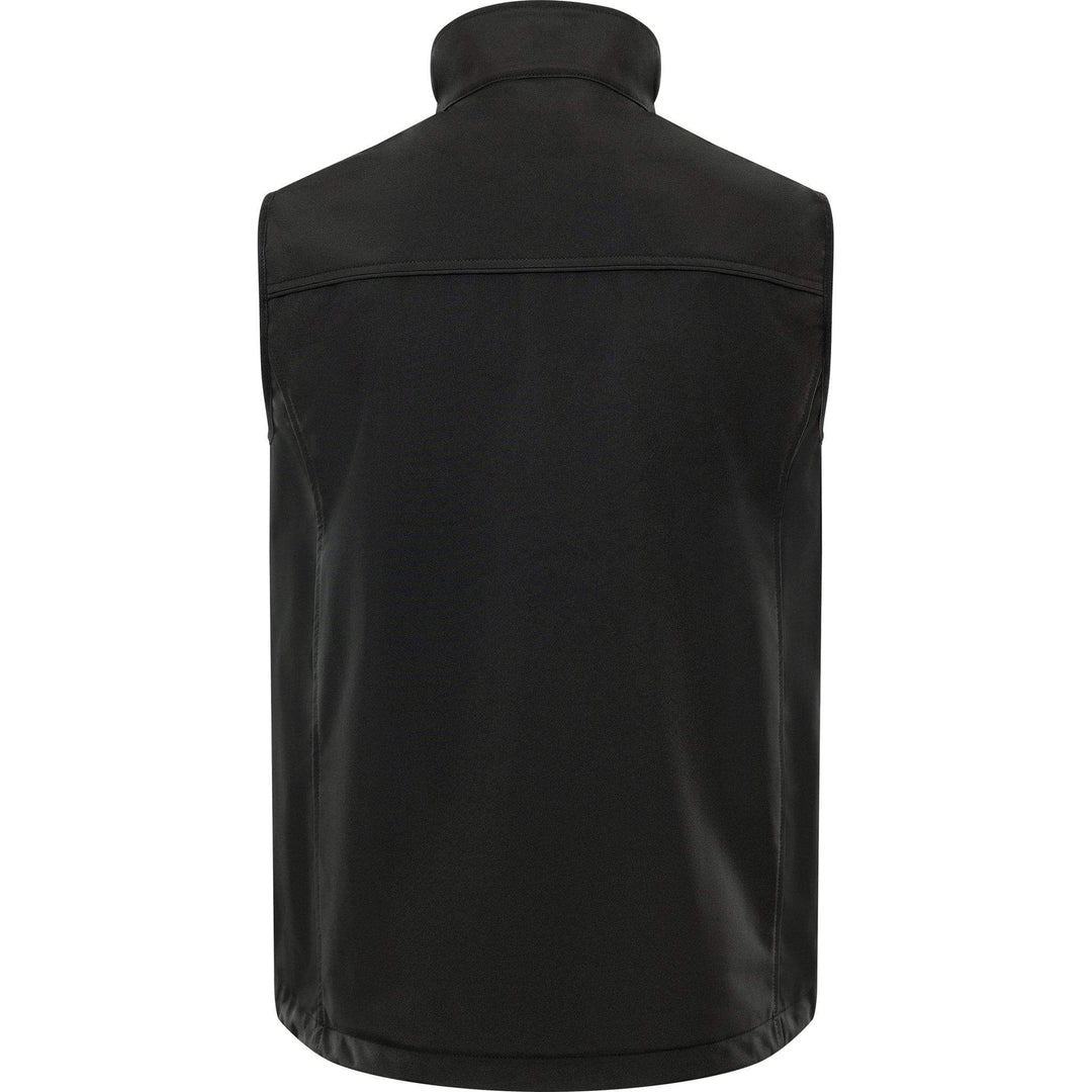 Fristads Acode Softshell Lightweight Windproof Waistcoat - 1506 SBT Black Back1#colour_black