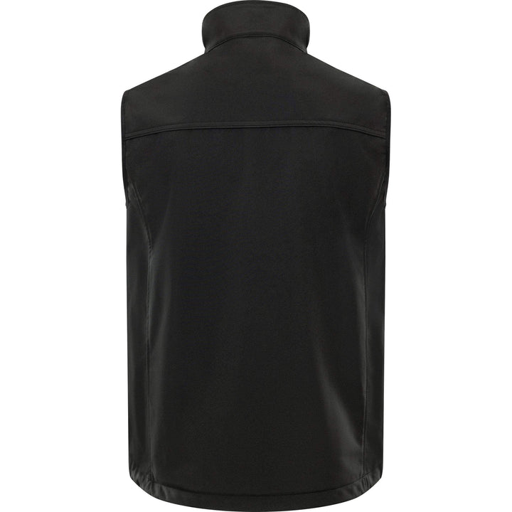 Fristads Acode Softshell Lightweight Windproof Waistcoat - 1506 SBT Black Back1#colour_black