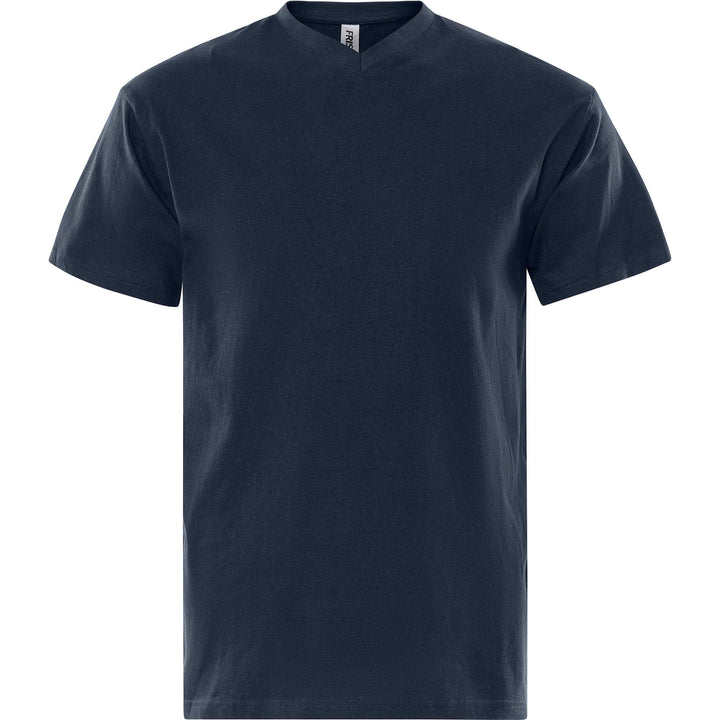 Fristads Acode V-Neck T-Shirt - 1913 BSJ Dark Navy Front1#colour_dark-navy