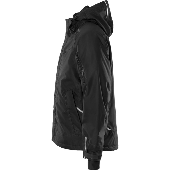 Fristads Airtech Waterproof Breathable Insulated Winter Jacket - 4410 GTT Black Back2#colour_black