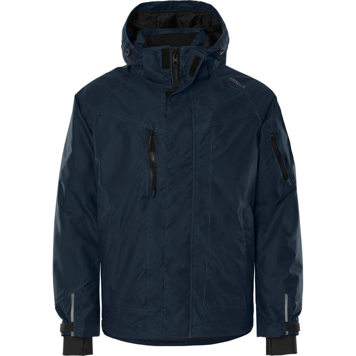 Fristads Airtech Waterproof Breathable Insulated Winter Jacket - 4410 GTT Dark Navy Front1#colour_dark-navy