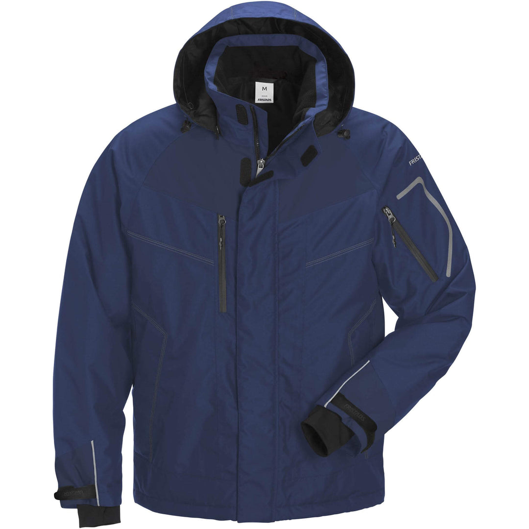 Fristads Airtech Waterproof Breathable Insulated Winter Jacket - 4410 GTT Navy Front1#colour_navy