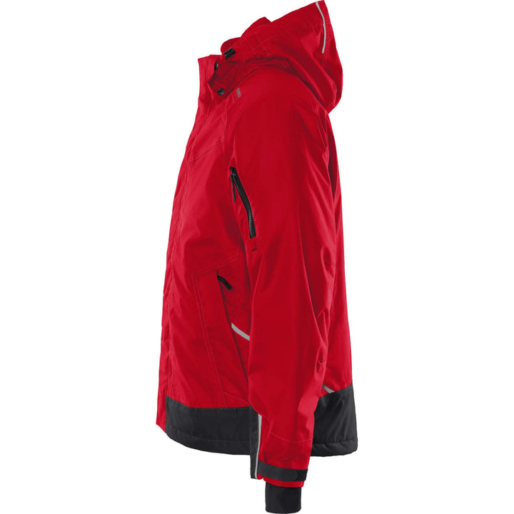 Fristads Airtech Waterproof Breathable Insulated Winter Jacket - 4410 GTT Red/Black Back2#colour_red-black
