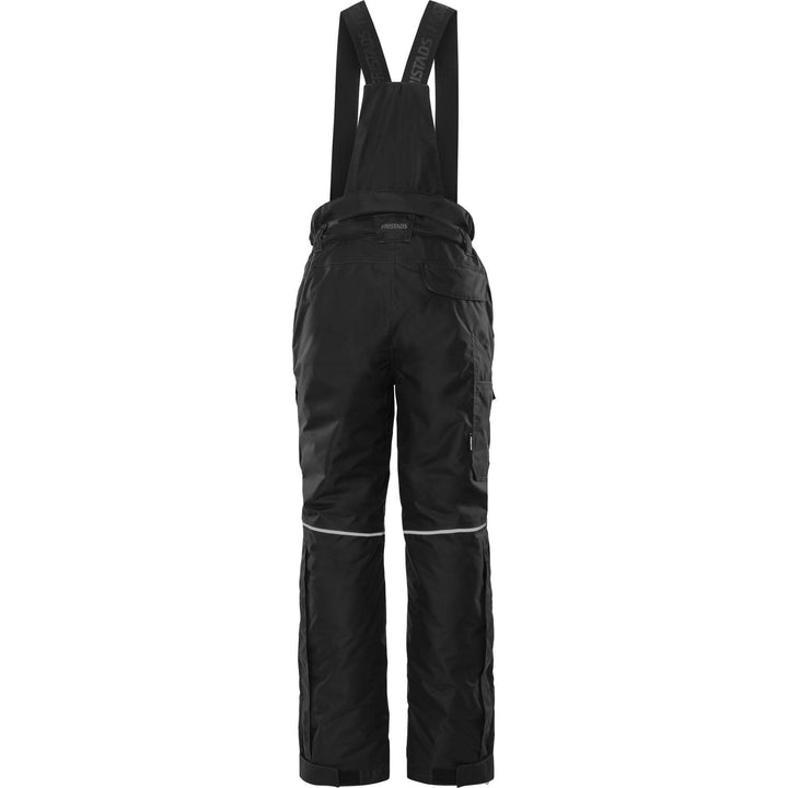 Fristads Airtech Waterproof Breathable Insulated Winter Trousers - 2698 GTT Black Back1#colour_black