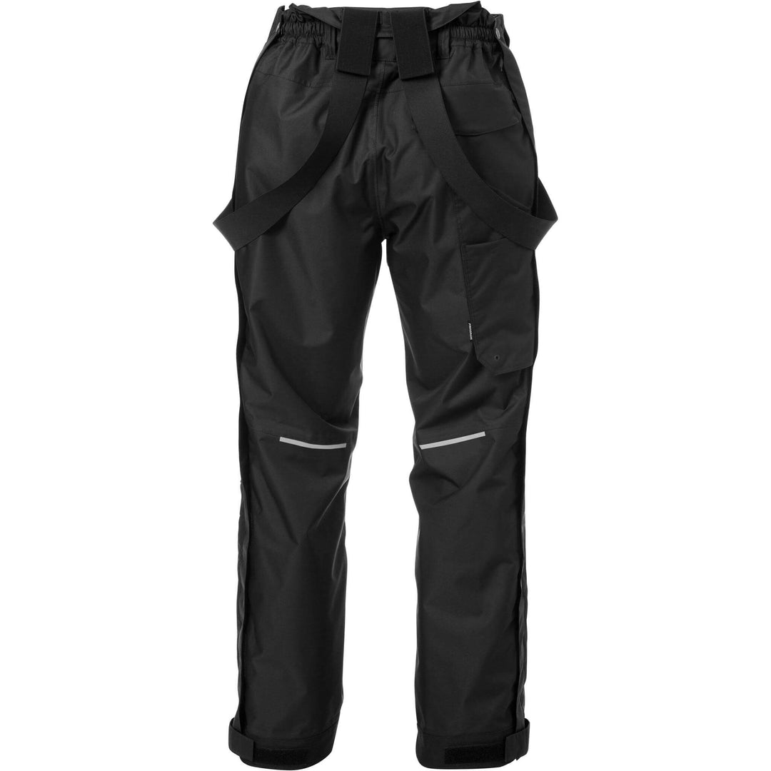 Fristads Airtech Waterproof Breathable Knee Pad Shell Trousers - 2151 GTT Black Back2#colour_black