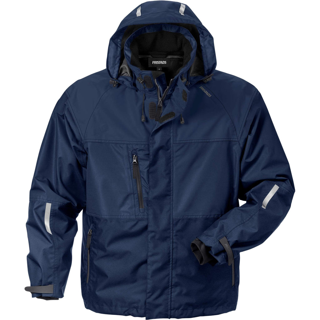 Fristads Airtech Waterproof Breathable Shell Jacket - 4906 GTT Navy Front1#colour_navy