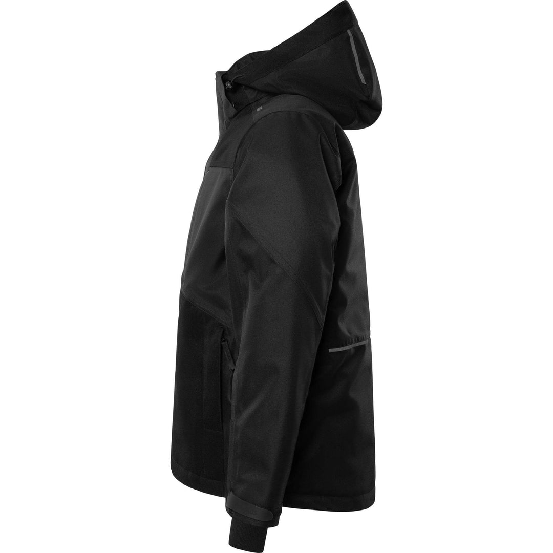 Fristads Airtech Waterproof Insulated Winter Jacket - 4058 GTC Black Back2#colour_black
