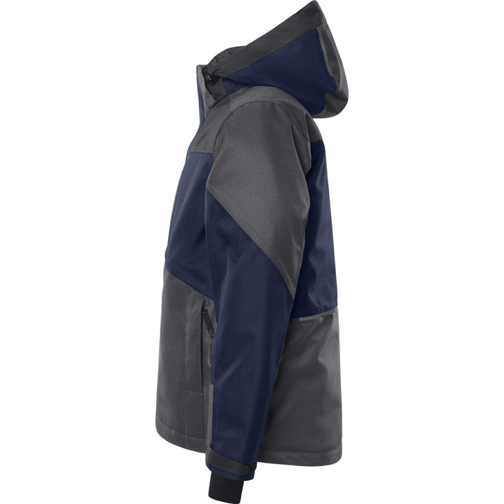 Fristads Airtech Waterproof Insulated Winter Jacket - 4058 GTC Navy/Grey Back2#colour_navy-grey