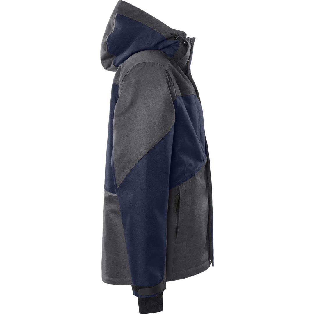 Fristads Airtech Waterproof Insulated Winter Jacket - 4058 GTC Navy/Grey Back3#colour_navy-grey
