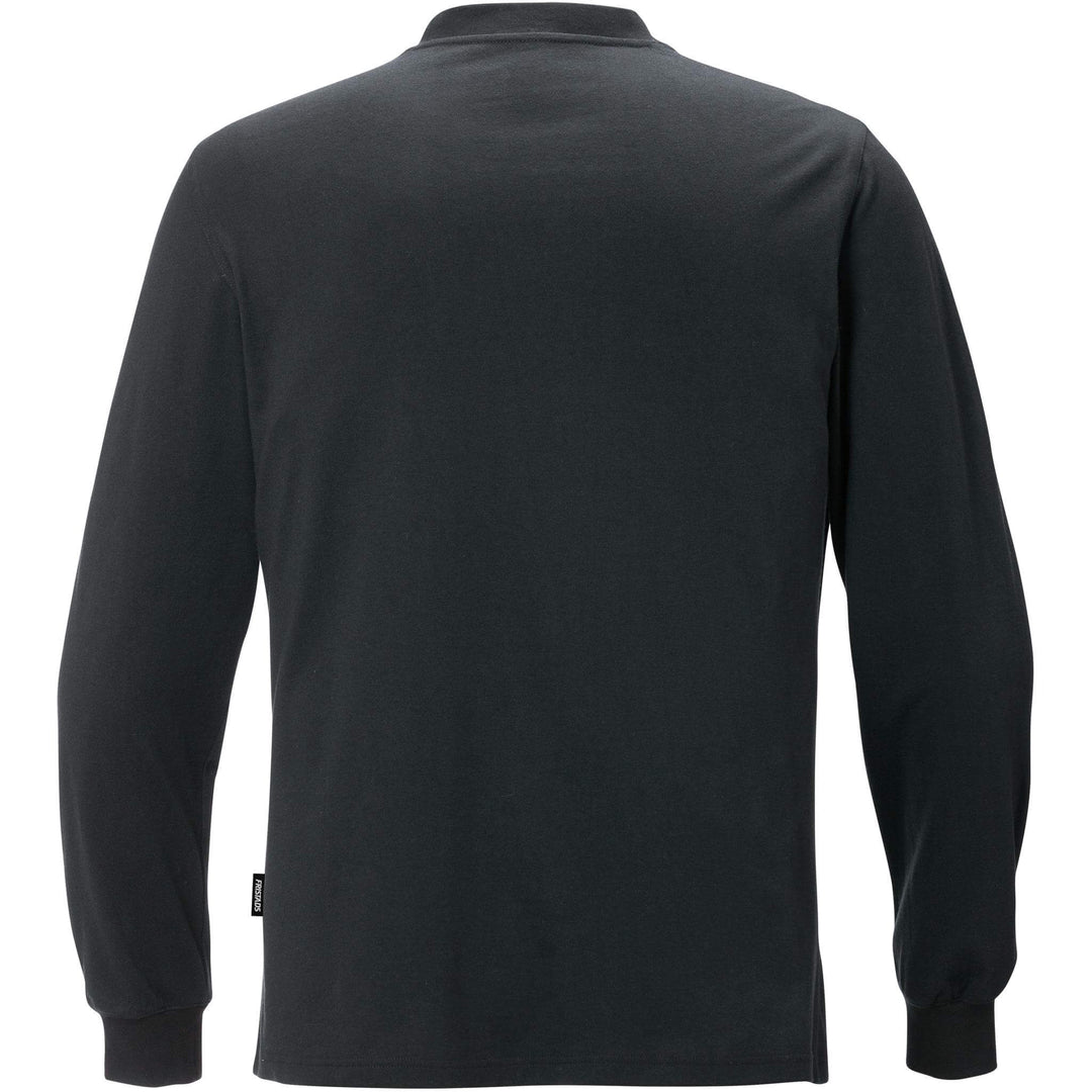 Fristads Anti-Static ESD Long Sleeve T-Shirt - 7082 XTM Black Back1#colour_black