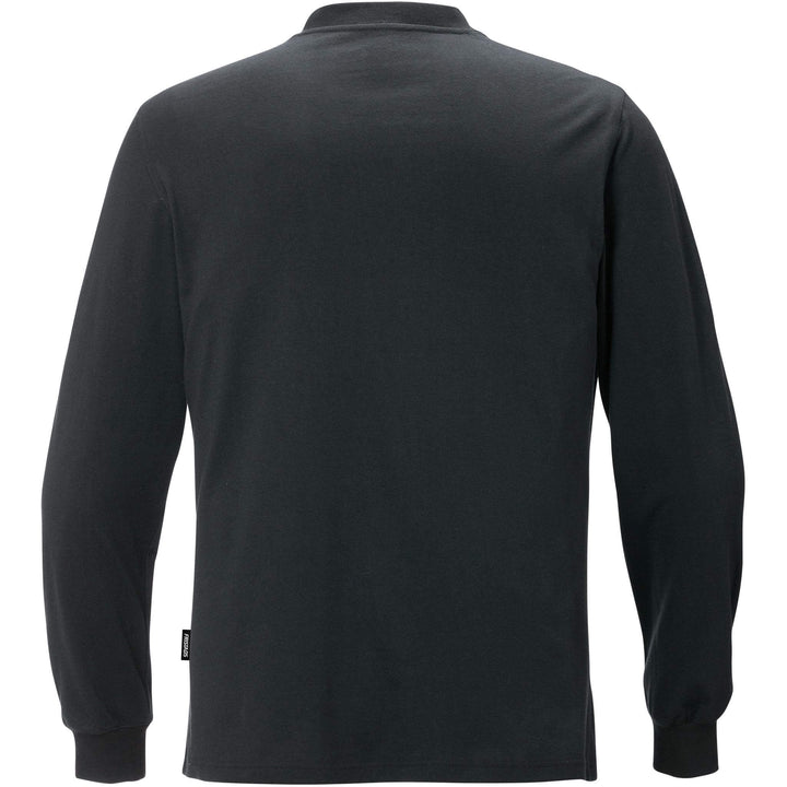 Fristads Anti-Static ESD Long Sleeve T-Shirt - 7082 XTM Black Back1#colour_black