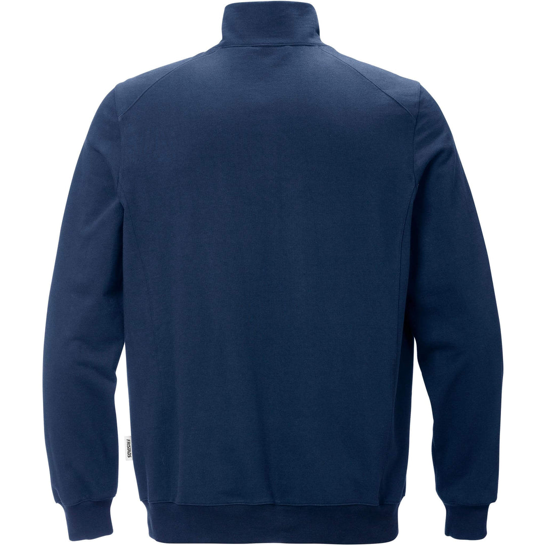 Fristads Anti-Static ESD Sweatshirt Jacket - 4080 XSM Navy Back1#colour_navy