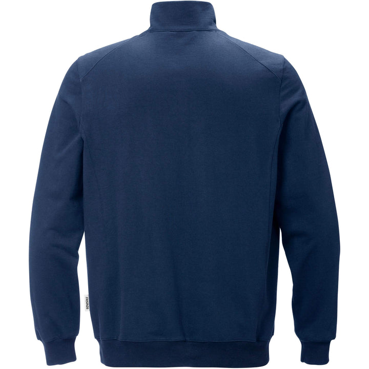 Fristads Anti-Static ESD Sweatshirt Jacket - 4080 XSM Navy Back1#colour_navy