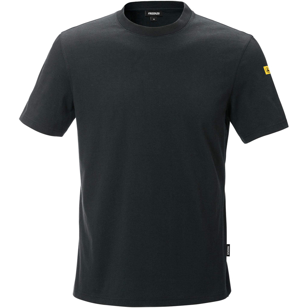 Fristads Anti-Static ESD T-Shirt - 7081 XTM Black Front1#colour_black