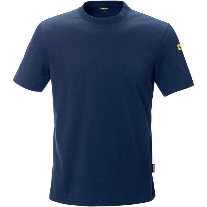 Fristads Anti-Static ESD T-Shirt - 7081 XTM Navy Front1#colour_navy
