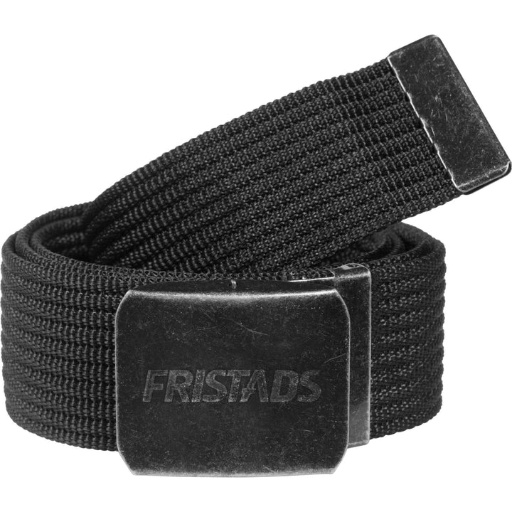 Fristads Antique Metal Buckle Belt - 992 SK Black Front1#colour_black